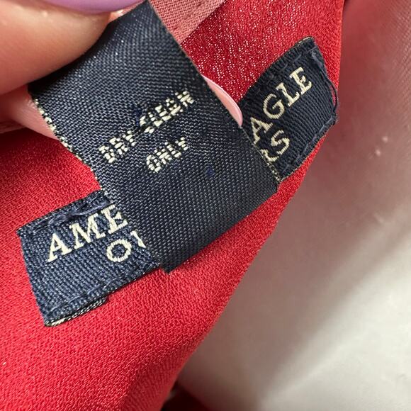 90s Y2K Vintage American Eagle HOCO Chiffon Pink Red Ombre Maxi Slip Dress 10 - Picture 8 of 15